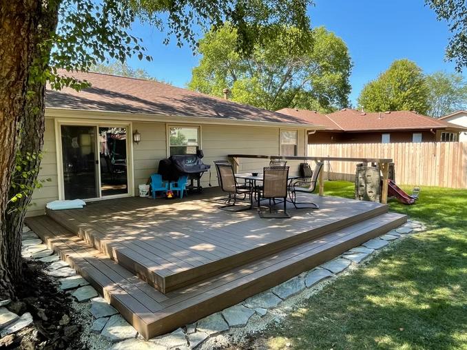 TimberTech deck in Dark Roast